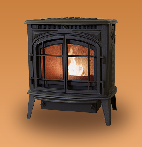 Model KOZI Previa Cast Iron Pellet Stove Model PRVS-PB