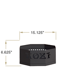 KOZIPortable Fire Pit Base View Specification